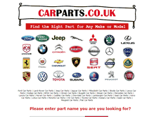Tablet Screenshot of carparts.co.uk